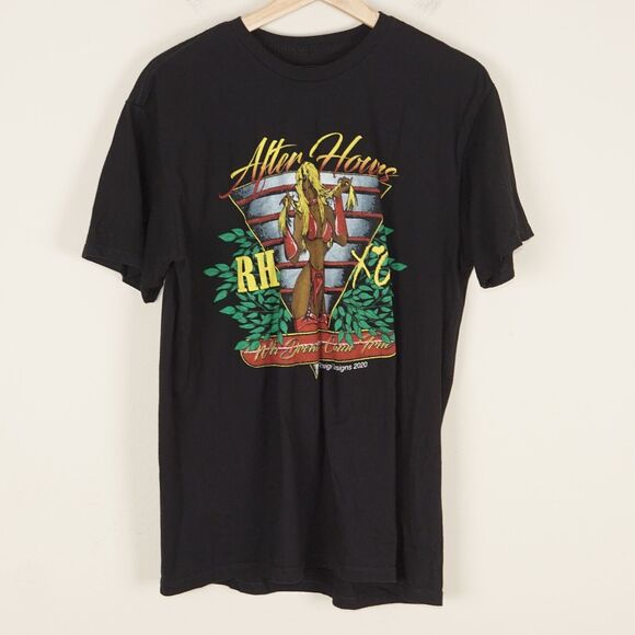 XO Weeknd Rhuigi After Hours Where Dreams Come True Black Shirt Sz L - Picture 1 of 4
